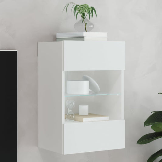 Nástěnná Tv Skříňka S Led Osvětlením 40 X 30 X 60,5 Cm