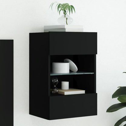 Nástěnná Tv Skříňka S Led Osvětlením 40 X 30 X 60,5 Cm