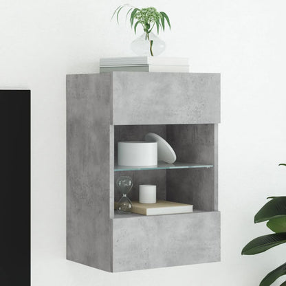 Nástěnná Tv Skříňka S Led Osvětlením 40 X 30 X 60,5 Cm