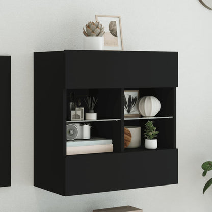 Nástěnná Tv Skříňka S Led Osvětlením 40 X 30 X 60,5 Cm