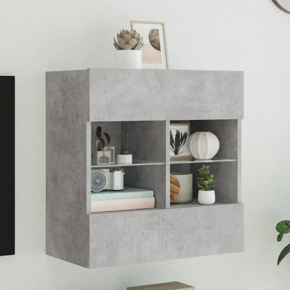 Nástěnná Tv Skříňka S Led Osvětlením 40 X 30 X 60,5 Cm