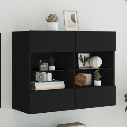 Nástěnná Tv Skříňka S Led Osvětlením 40 X 30 X 60,5 Cm