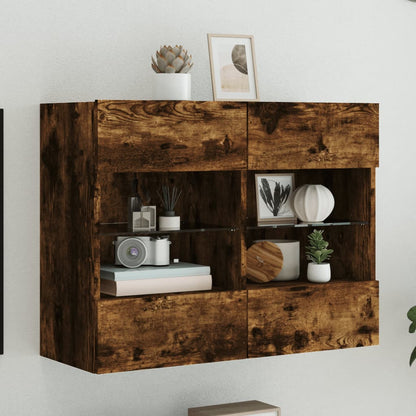 Nástěnná Tv Skříňka S Led Osvětlením 40 X 30 X 60,5 Cm