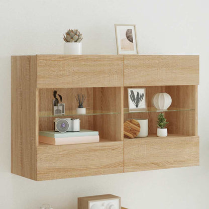 Nástěnná Tv Skříňka S Led Osvětlením 40 X 30 X 60,5 Cm