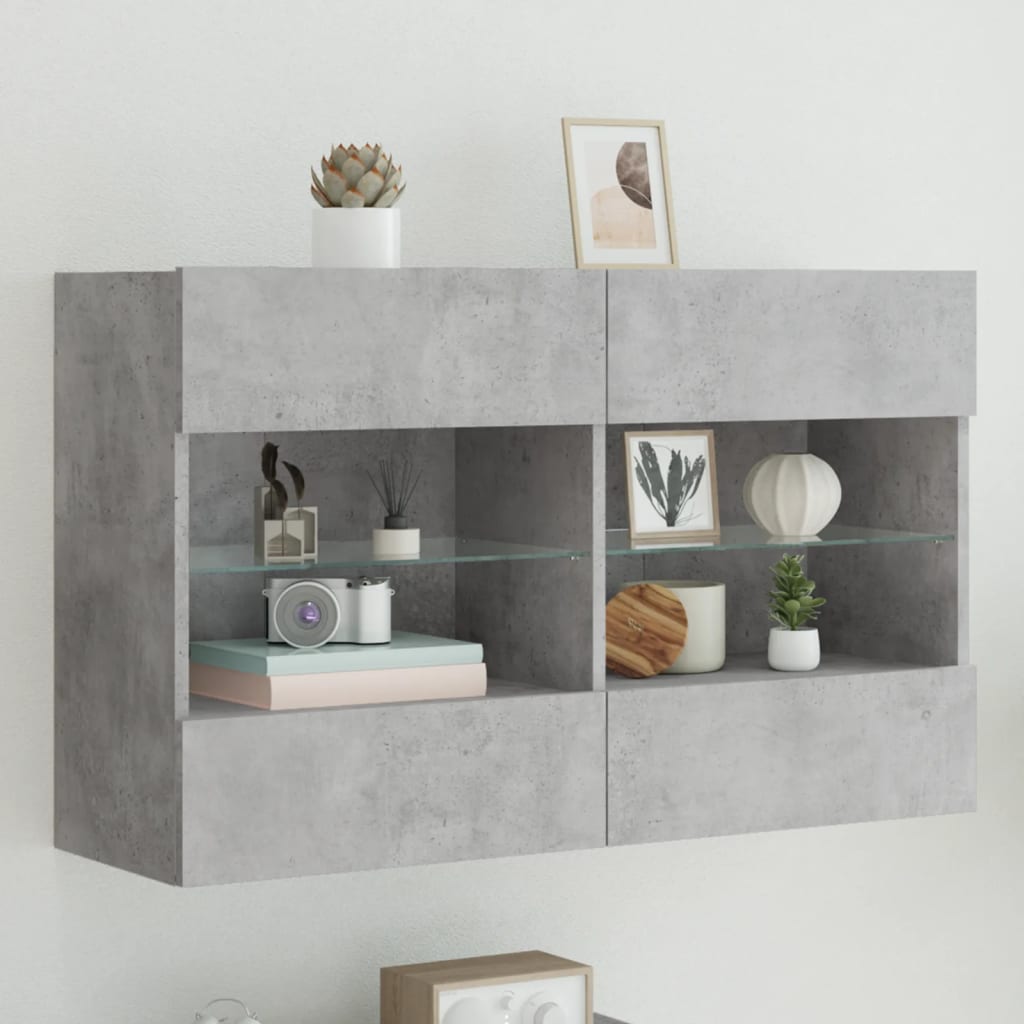 Nástěnná Tv Skříňka S Led Osvětlením 40 X 30 X 60,5 Cm