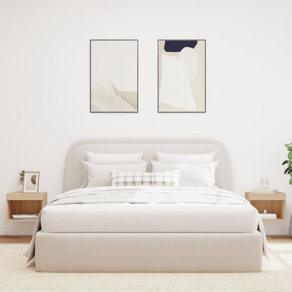 Noční Stolky S Led Osvětlením Nástěnné 2 Ks