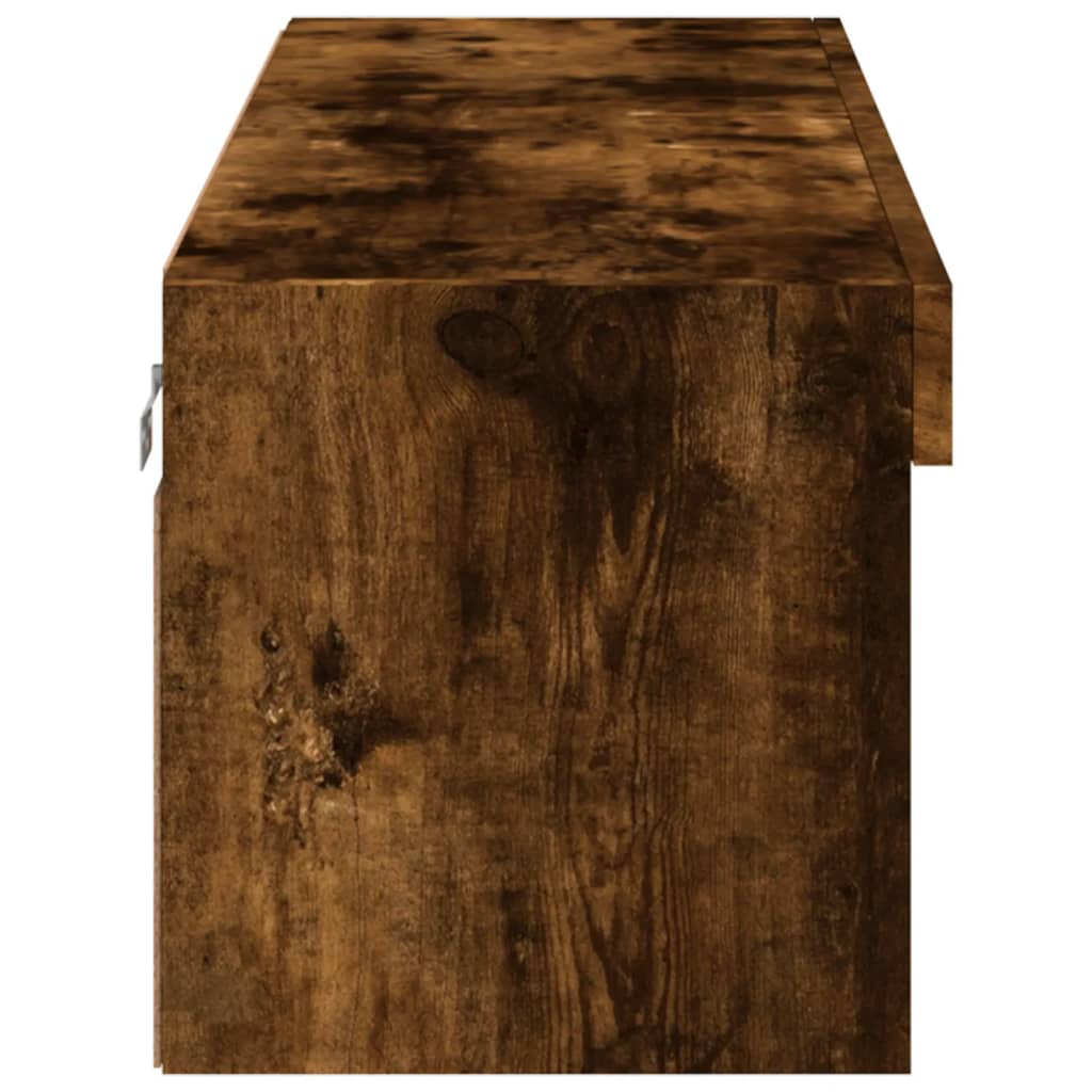 Tv Skříňka S Led Osvětlením Kouřový Dub 100 X 30 X 30 Cm