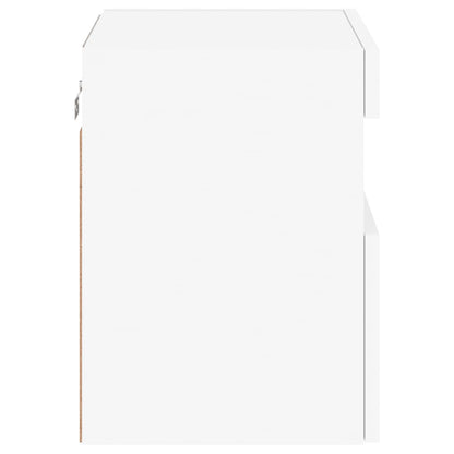 Nástěnné Tv Skříňky S Led Osvětlením 2 Ks Bílé 40 X 30 X 40 Cm