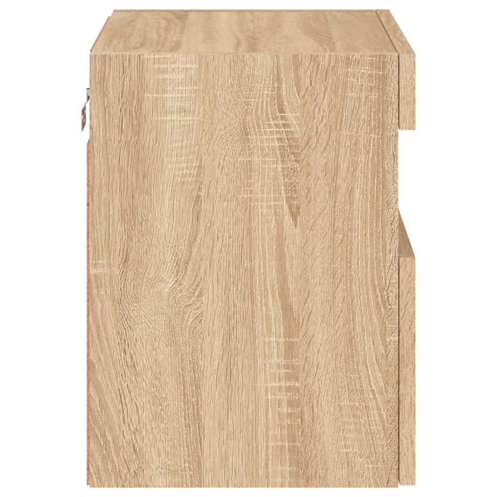 Nástěnná Tv Skříňka S Led Osvětlením Dub Sonoma 40 X 30 X 40 Cm