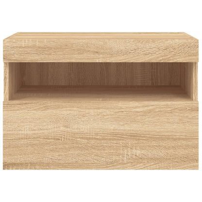 Nástěnná Tv Skříňka S Led Osvětlením Dub Sonoma 60 X 30 X 40 Cm