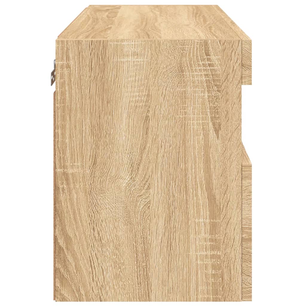 Nástěnná Tv Skříňka S Led Osvětlením Dub Sonoma 60 X 30 X 40 Cm