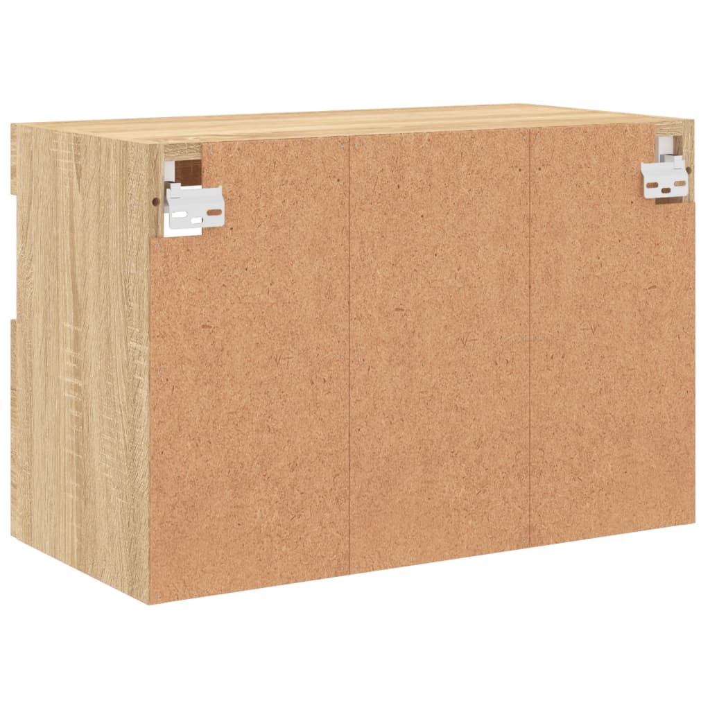 Nástěnná Tv Skříňka S Led Osvětlením Dub Sonoma 60 X 30 X 40 Cm
