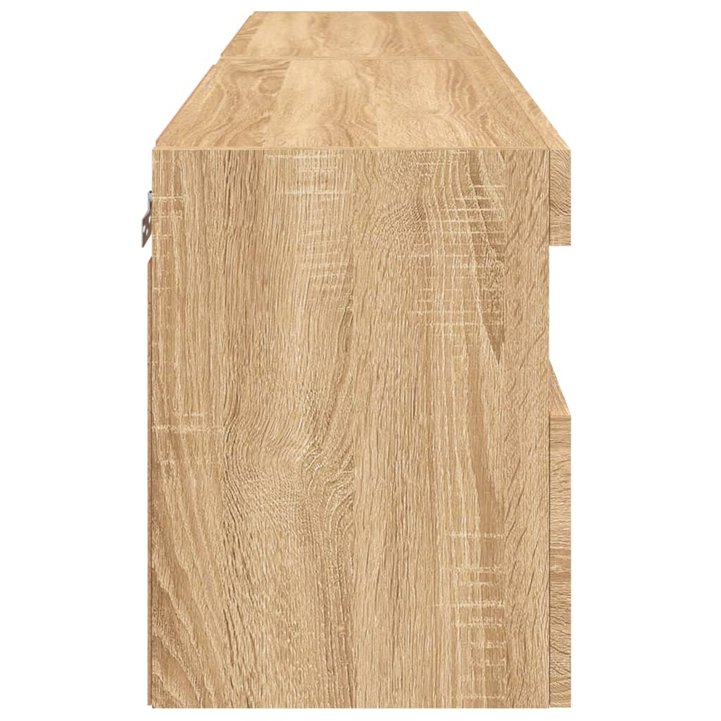 Nástěnné Tv Skříňky S Led Osvětlením 2 Ks Dub Sonoma 60X30X40Cm