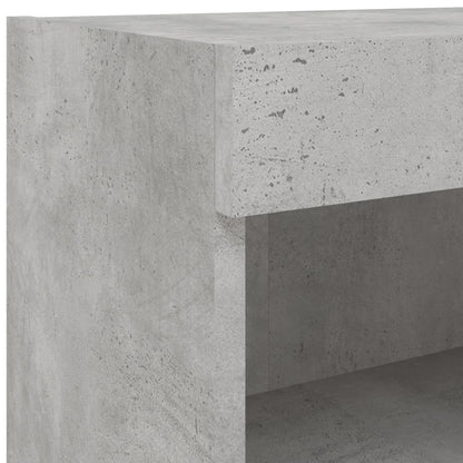 Nástěnná Tv Skříňka S Led Osvětlením Betonově Šedá 60X30X40 Cm