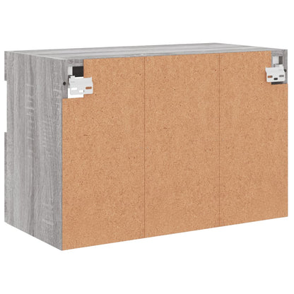 Nástěnná Tv Skříňka S Led Osvětlením Šedá Sonoma 60X30X40 Cm