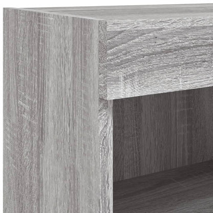 Nástěnné Tv Skříňky S Led 2 Ks Šedé Sonoma 60 X 30 X 40 Cm