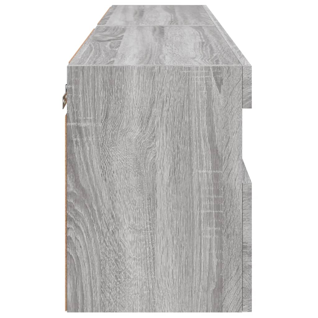 Nástěnné Tv Skříňky S Led 2 Ks Šedé Sonoma 60 X 30 X 40 Cm