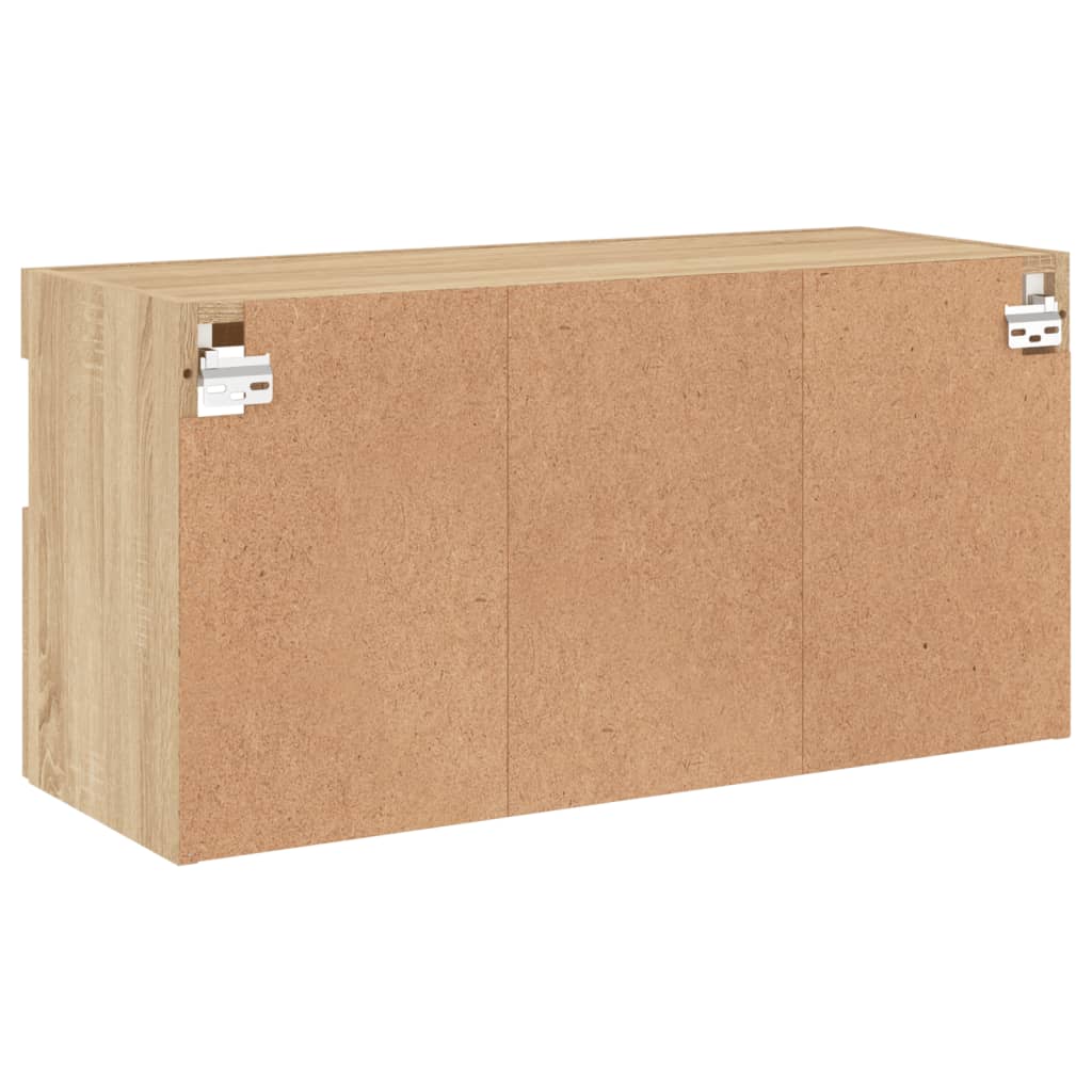 Nástěnná Tv Skříňka S Led Osvětlením Dub Sonoma 80 X 30 X 40 Cm