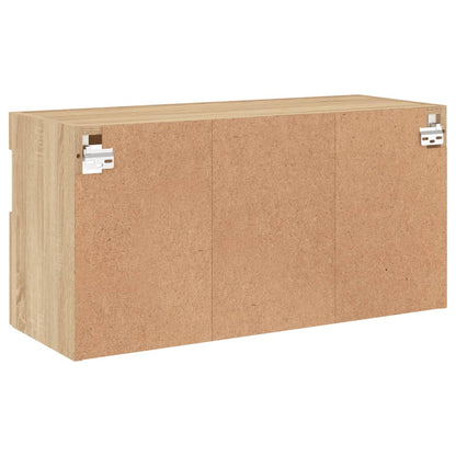 Nástěnná Tv Skříňka S Led Osvětlením Dub Sonoma 80 X 30 X 40 Cm