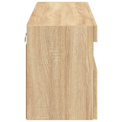 Nástěnná Tv Skříňka S Led Osvětlením Dub Sonoma 100X30X40 Cm