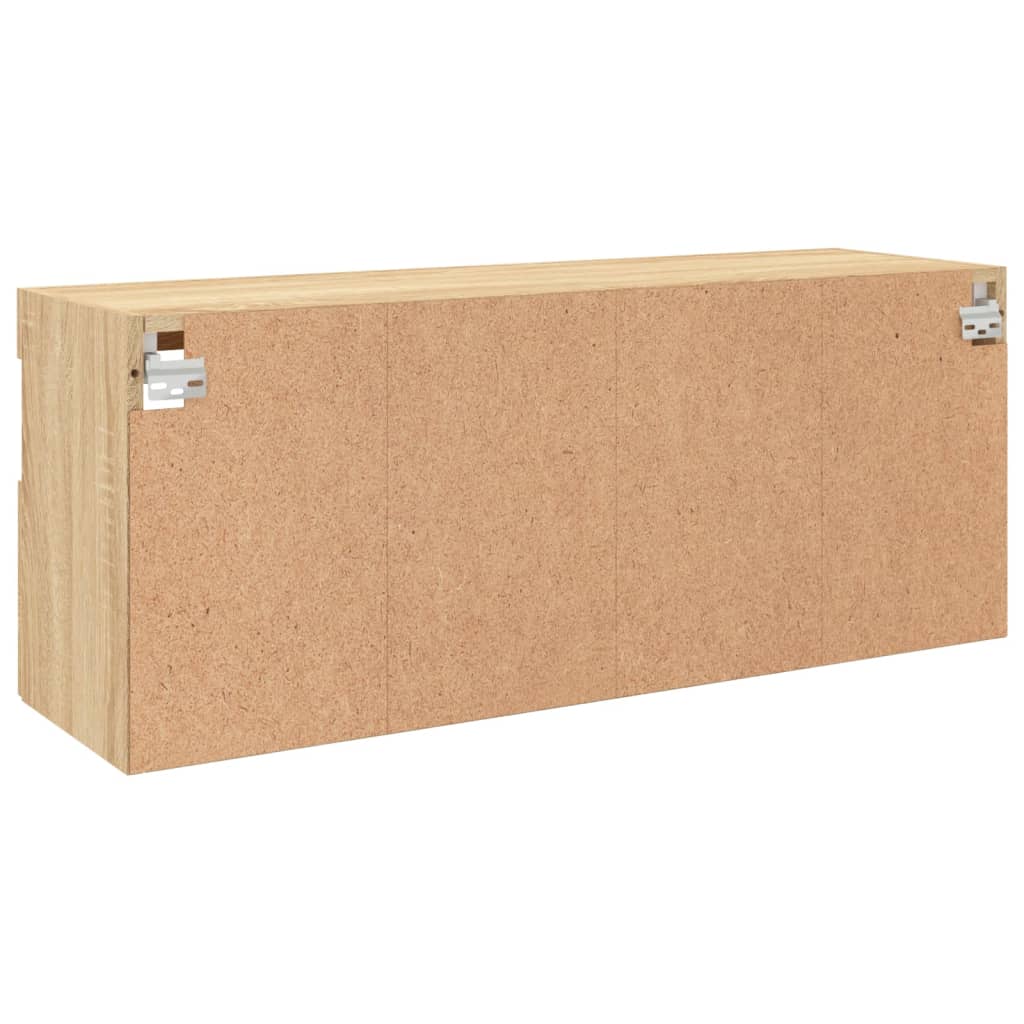 Nástěnná Tv Skříňka S Led Osvětlením Dub Sonoma 100X30X40 Cm