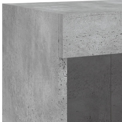 Nástěnná Tv Skříňka S Led Osvětlením Betonově Šedá 100X30X40 Cm