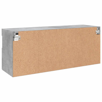 Nástěnná Tv Skříňka S Led Osvětlením Betonově Šedá 100X30X40 Cm