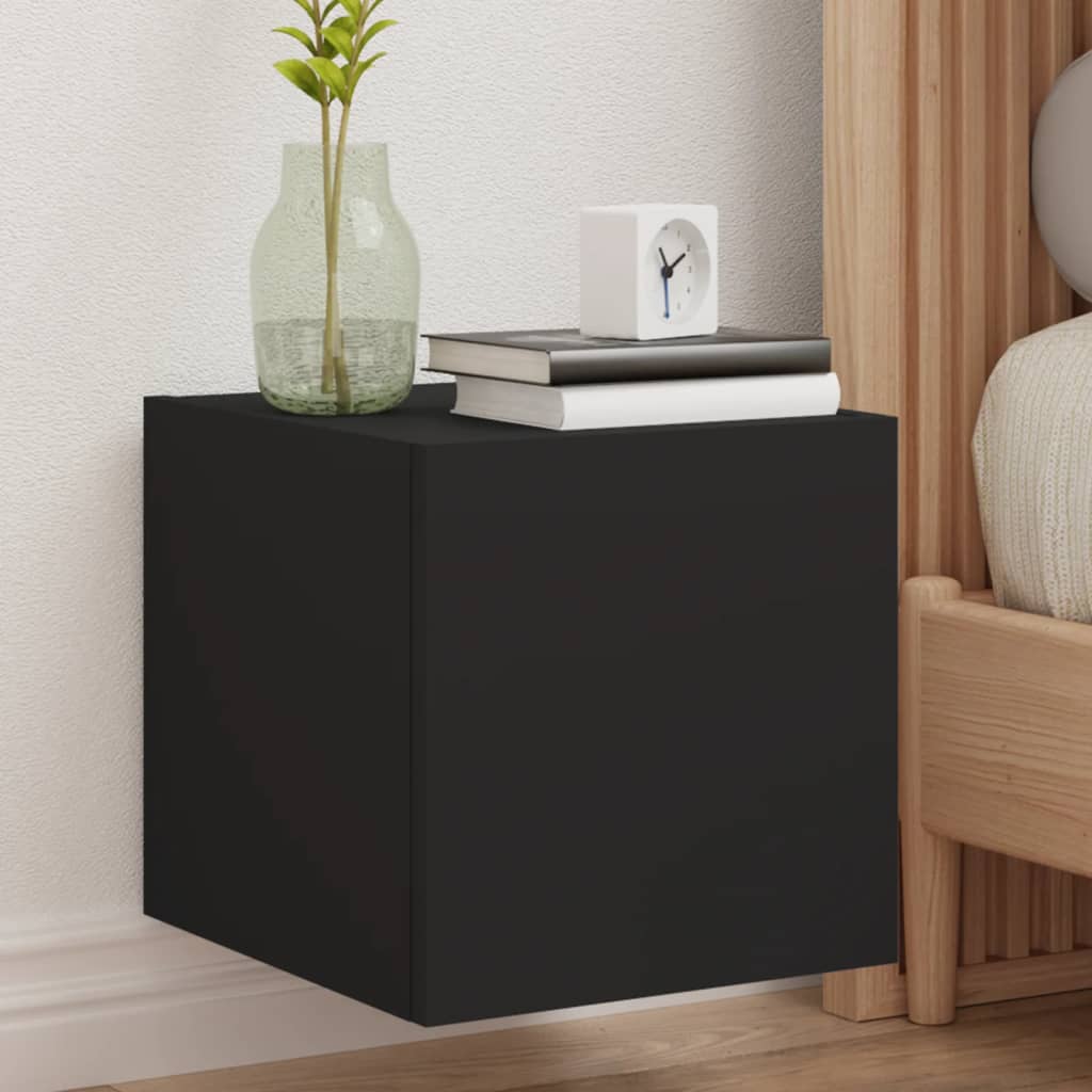 Nástěnná Tv Skříňka S Led Osvětlením Betonově Šedá