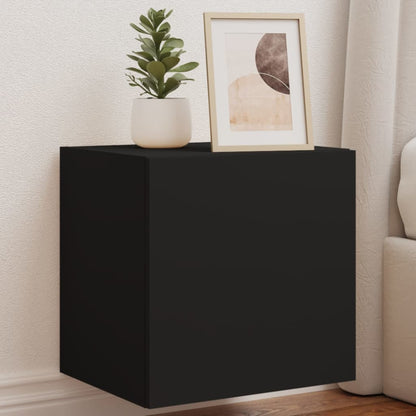 Nástěnná Tv Skříňka S Led Osvětlením Betonově Šedá