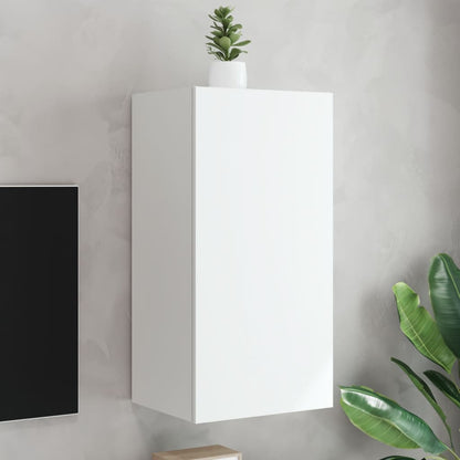 Nástěnná Tv Skříňka S Led Osvětlením Betonově Šedá