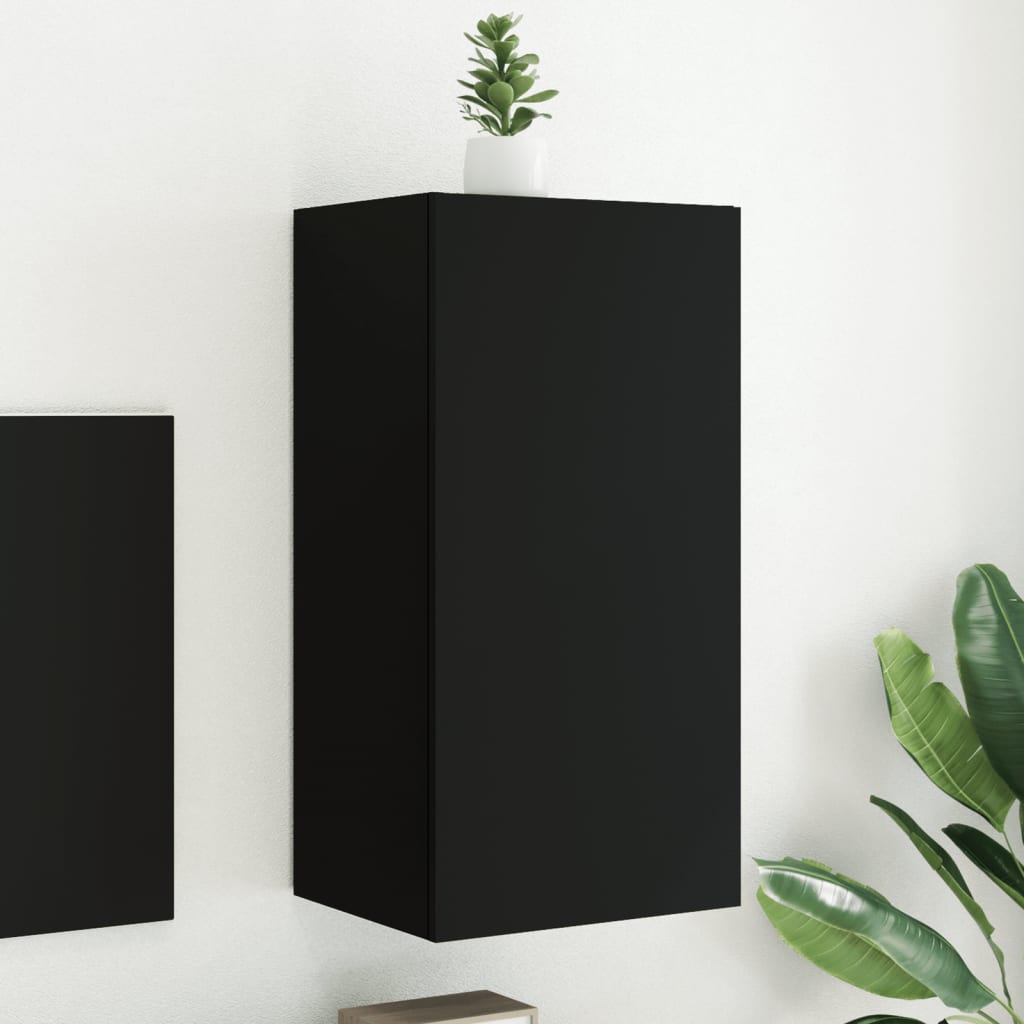 Nástěnná Tv Skříňka S Led Osvětlením Betonově Šedá