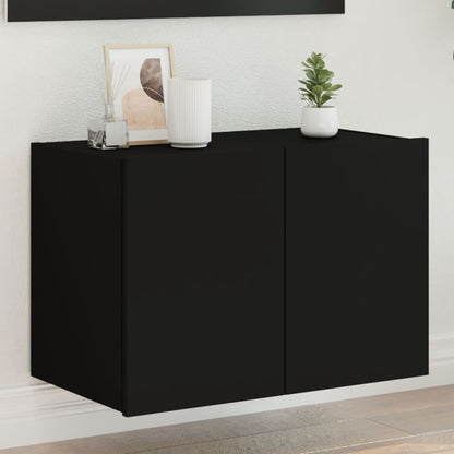 Nástěnná Tv Skříňka S Led Osvětlením Betonově Šedá