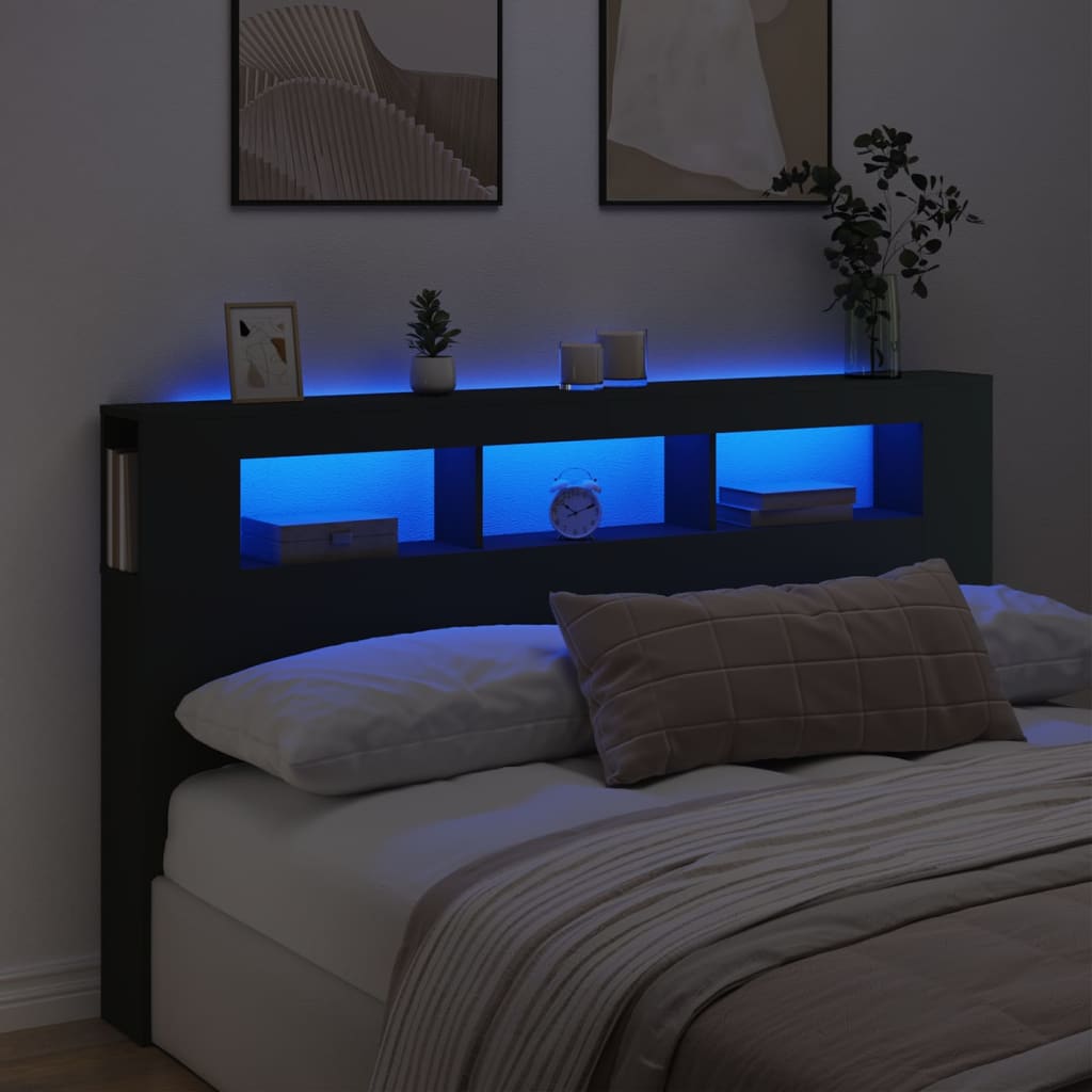 Čelo Postele S Led 100 X 18,5 X 103,5 Cm Kompozit