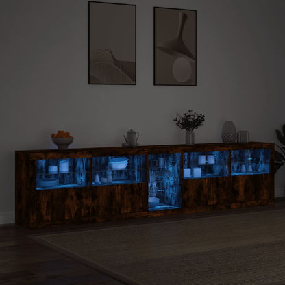 Příborník S Led Osvětlením 283 X 37 X 67 Cm