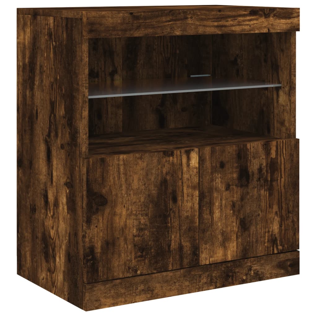 Příborník S Led Osvětlením 283 X 37 X 67 Cm