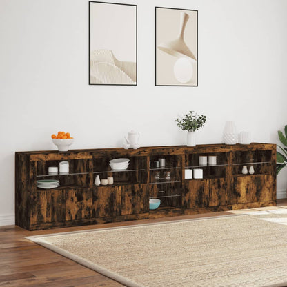 Příborník S Led Osvětlením 283 X 37 X 67 Cm