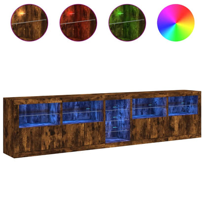 Příborník S Led Osvětlením 283 X 37 X 67 Cm