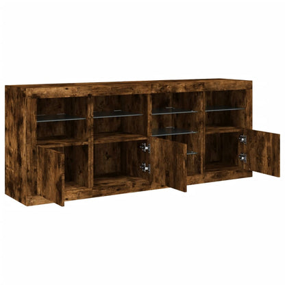 Příborník S Led Osvětlením 164 X 37 X 67 Cm