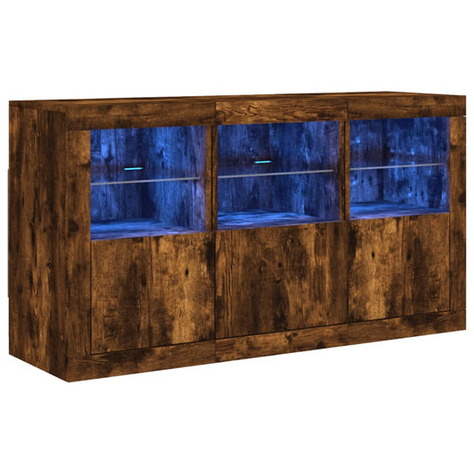 Příborník S Led Osvětlením 123 X 37 X 67 Cm