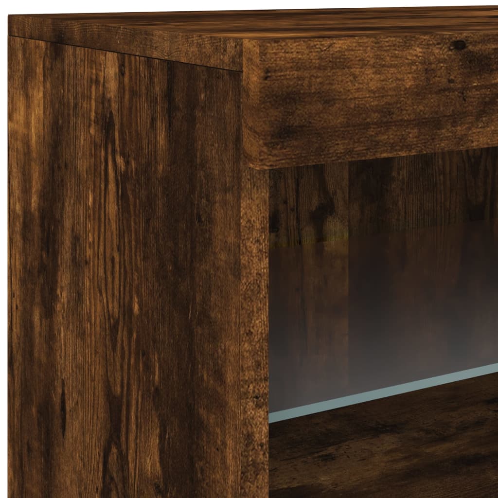Příborník S Led Osvětlením 123 X 37 X 67 Cm