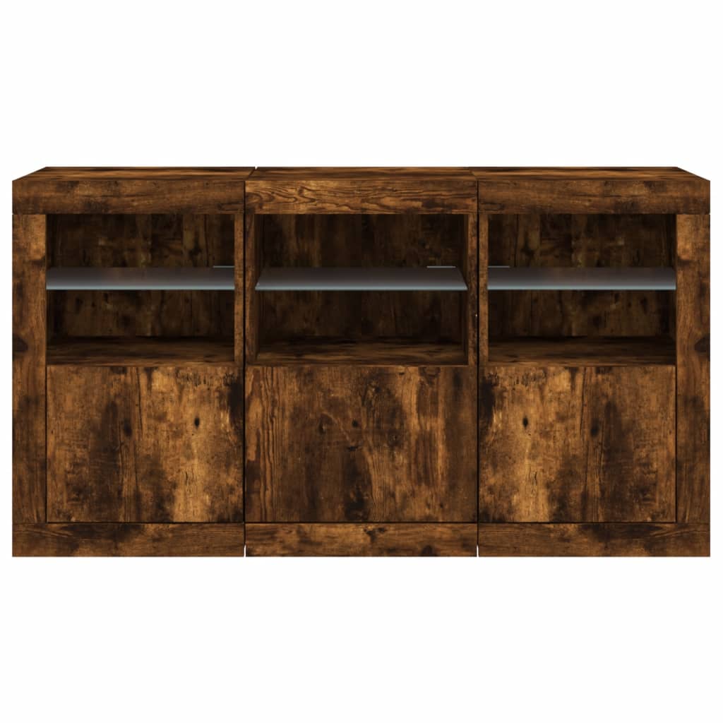Příborník S Led Osvětlením 123 X 37 X 67 Cm
