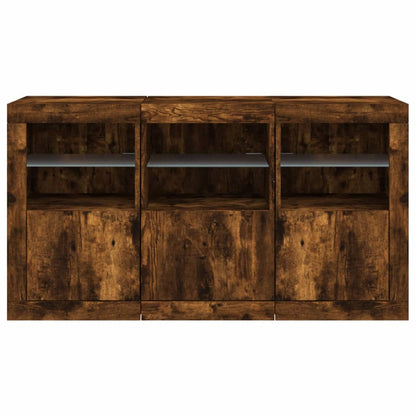 Příborník S Led Osvětlením 123 X 37 X 67 Cm