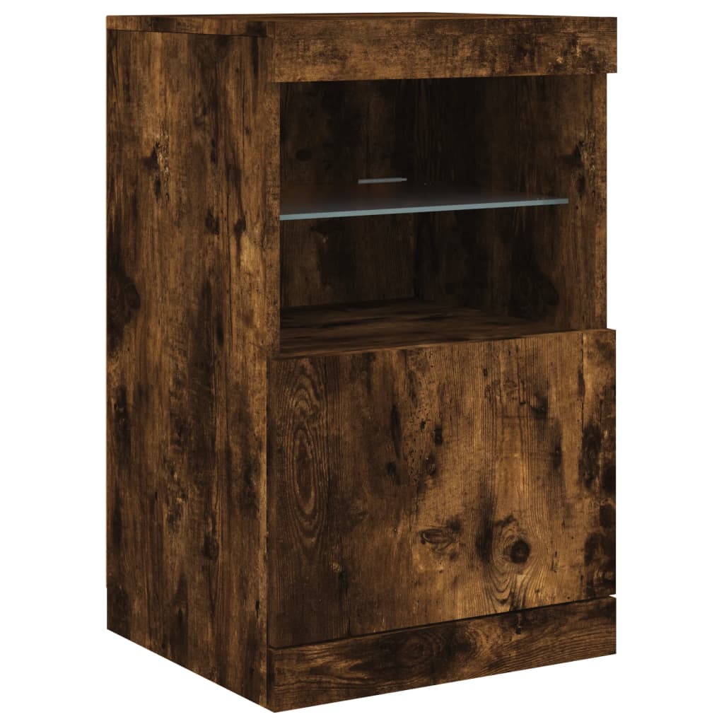 Příborník S Led Osvětlením 123 X 37 X 67 Cm