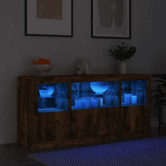 Příborník S Led Osvětlením 142,5 X 37 X 67 Cm
