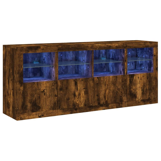 Příborník S Led Osvětlením 163 X 37 X 67 Cm