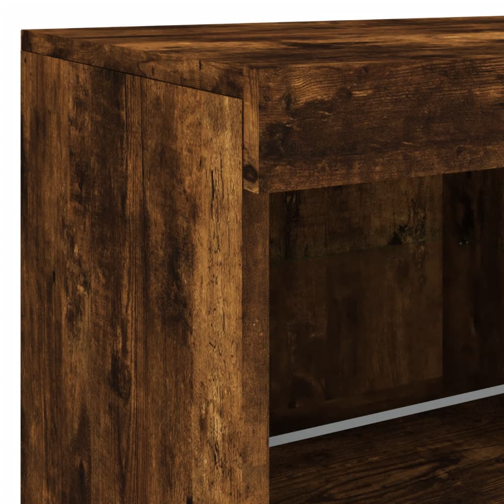 Příborník S Led Osvětlením 163 X 37 X 67 Cm