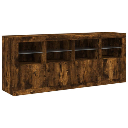 Příborník S Led Osvětlením 163 X 37 X 67 Cm