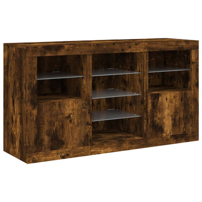 Příborník S Led Osvětlením 123 X 37 X 67 Cm