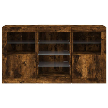 Příborník S Led Osvětlením 123 X 37 X 67 Cm