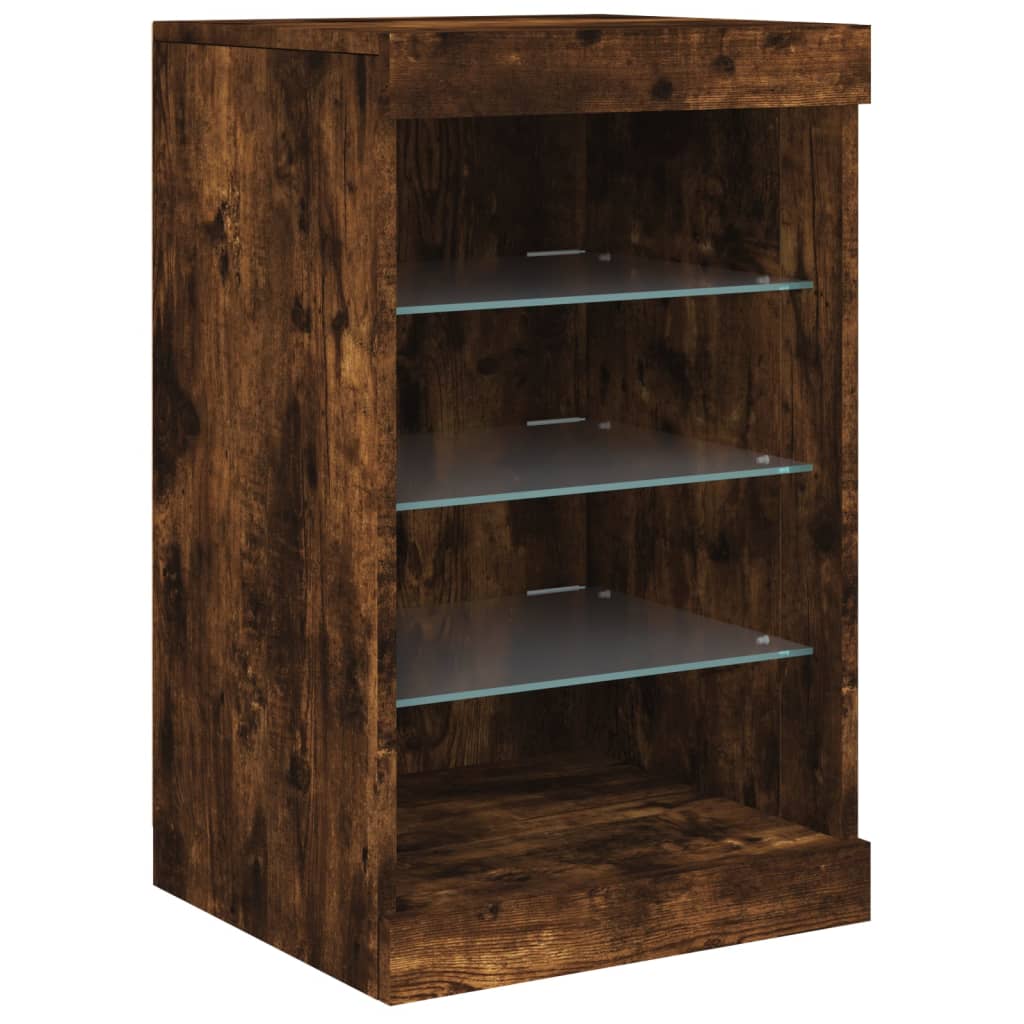 Příborník S Led Osvětlením 123 X 37 X 67 Cm